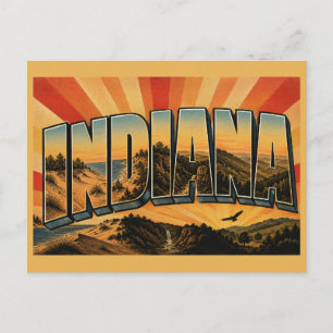 Carte Postale Canyons des dunes de l'Indiana Collines boisées Ar