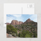 Carte Postale Canyons Kolob au Parc national de Sion (Devant / Derrière)