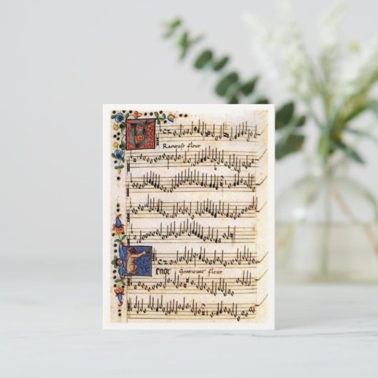 Carte Postale Canzoniere pour trois et quatre voix (Debout devant)