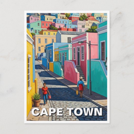 Carte Postale Cap Bo-kaap Afrique du Sud (Devant)