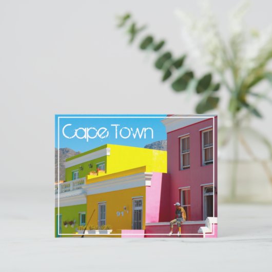 Carte Postale Cap Bo-Kaap Ville Afrique du Sud (Debout devant)
