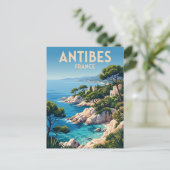 Carte Postale Cap d'Antibes France (Debout devant)