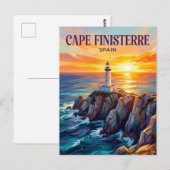 Carte Postale Cap Finisterre Espagne (Devant / Derrière)