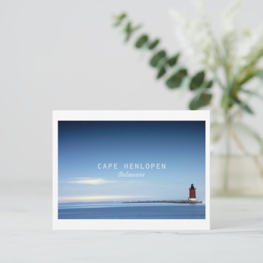 Carte Postale Cap Henlopen. (Debout devant)