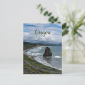 Carte Postale Cap Needle Rock Blanco Oregon (Debout devant)