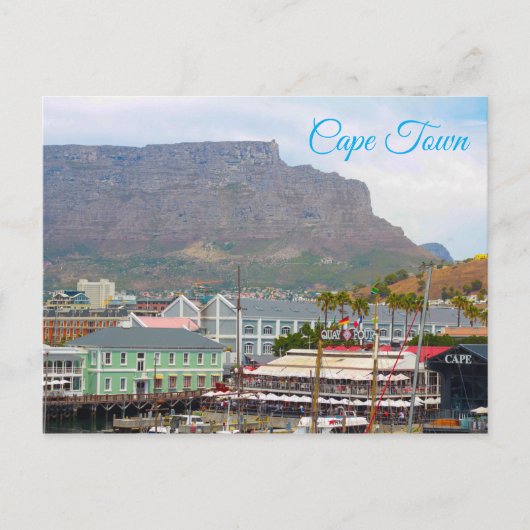 Carte Postale Cap Table Mountain Waterfront Cityscape (Devant)