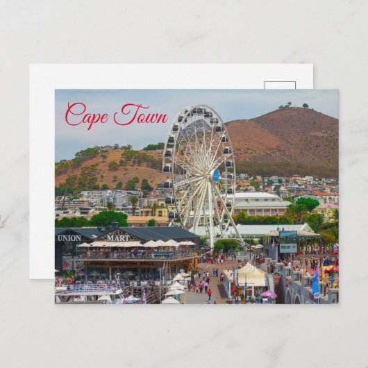 Carte Postale Cap Table Mountain Waterfront Cityscape (Devant / Derrière)