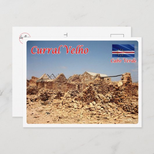 Carte Postale Cap-Vert - Curral Velho - (Devant / Derrière)