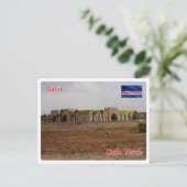 Carte Postale Cap-Vert - Rabil - Aéroport - (Debout devant)