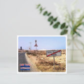 Carte Postale Cap-Vert - Rabil - Plaque toponymique - (Debout devant)