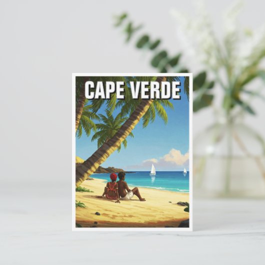 Carte Postale Cap Vert Voyage (Debout devant)