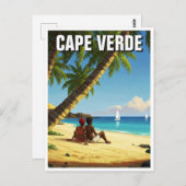 Carte Postale Cap Vert Voyage (Devant / Derrière)