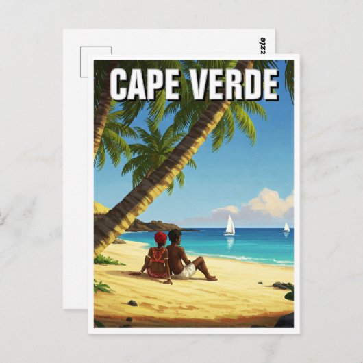 Carte Postale Cap Vert Voyage (Devant / Derrière)