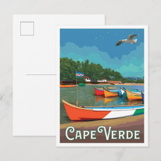 Carte Postale Cap-Vert Voyages Vintage 