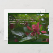 Carte Postale capacité d'être reconnaissant (Devant / Derrière)