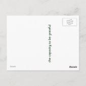 Carte Postale capacité d'être reconnaissant (Dos)