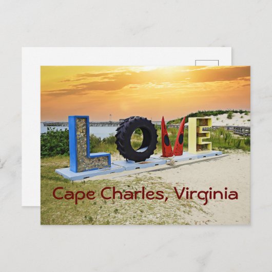Carte Postale Cape Charles Virginia (Devant / Derrière)