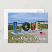 Carte Postale Cape Charles Virginia - Amérique historique (Devant / Derrière)