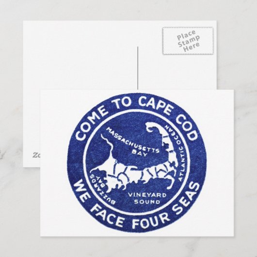 Carte Postale Cape Cod 1910 (Devant / Derrière)