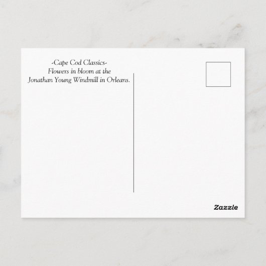 Carte Postale Cape Cod Classic Postcard - Jonathan Young Windmil (Dos)