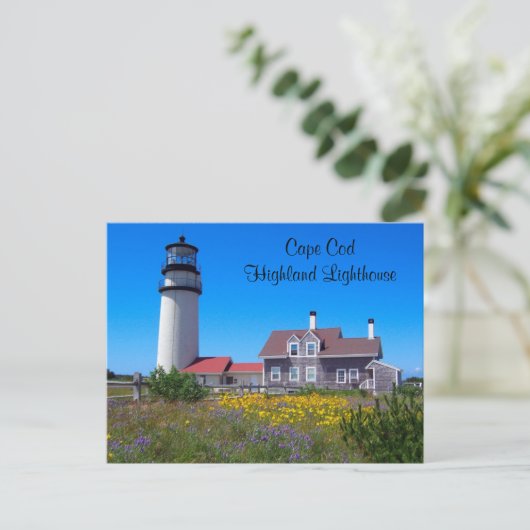 Carte postale Cape Cod Highland Lighthouse (Debout devant)