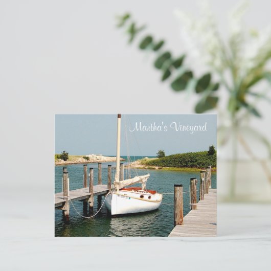 Carte postale Cape Cod MA Martha's Vineyard Harbou (Debout devant)