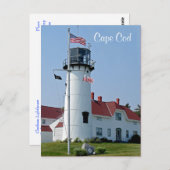 Carte postale Cape Cod Mass Chatham Lighthouse (Devant / Derrière)
