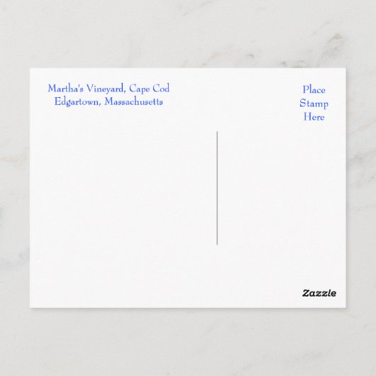 Carte postale Cape Cod Mass Edgartown Lighthouse (Dos)