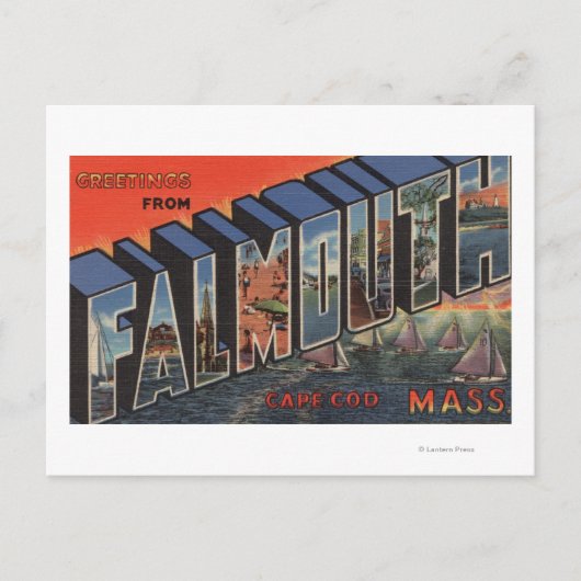 Carte Postale Cape Cod, Massachusetts (Falmouth) (Devant)