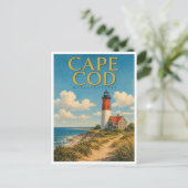 Carte Postale Cape Cod Massachusetts Nauset Light GeoSaga (Debout devant)