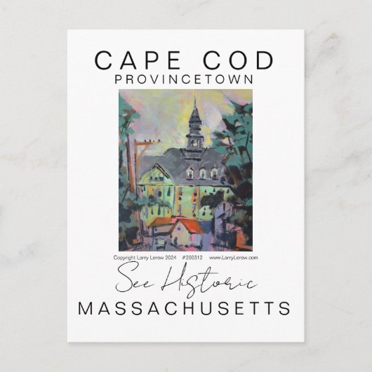 CARTE POSTALE CAPE COD MASSACHUSETTS POSTER DE VOYAGE PITTORESQU (Devant)