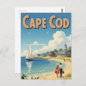 Carte Postale Cape Cod Massachusetts Travel (Devant / Derrière)
