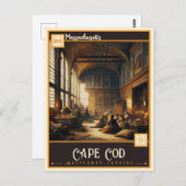 Carte Postale Cape Cod, Massachusetts | VINTAGE (Devant / Derrière)