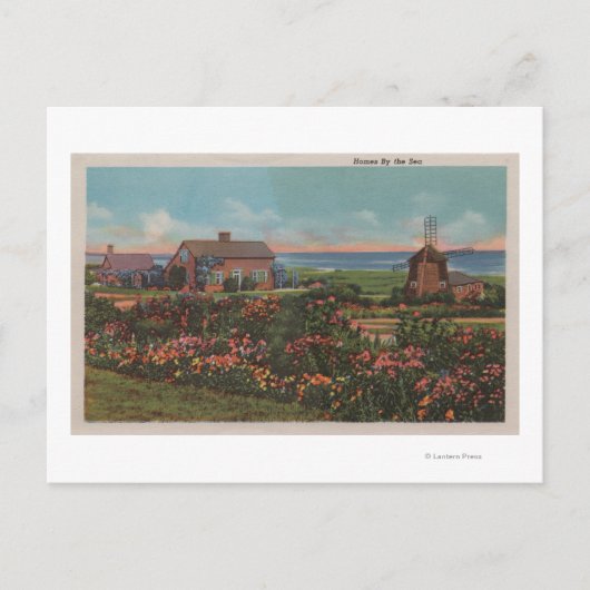 Carte Postale Cape Cod, MassachusettsHomes by the Sea View (Devant)