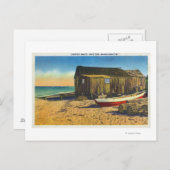 Carte Postale Cape Cod, MassachusettsVue d'une boutique de homar (Devant / Derrière)