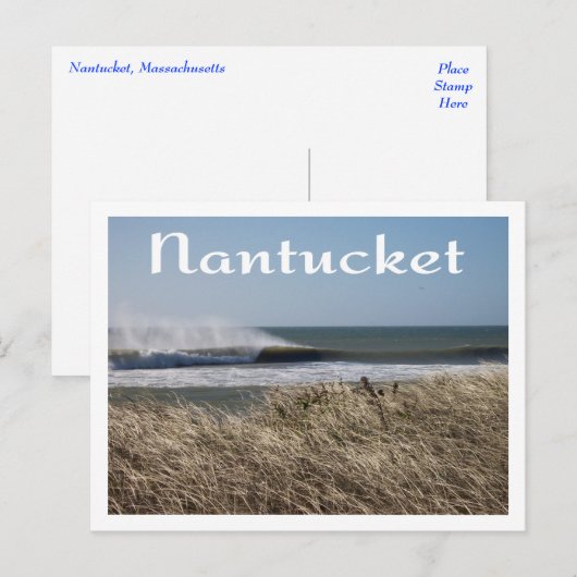 Carte Postale Cape Cod Nantucket, Massachusetts (Devant / Derrière)