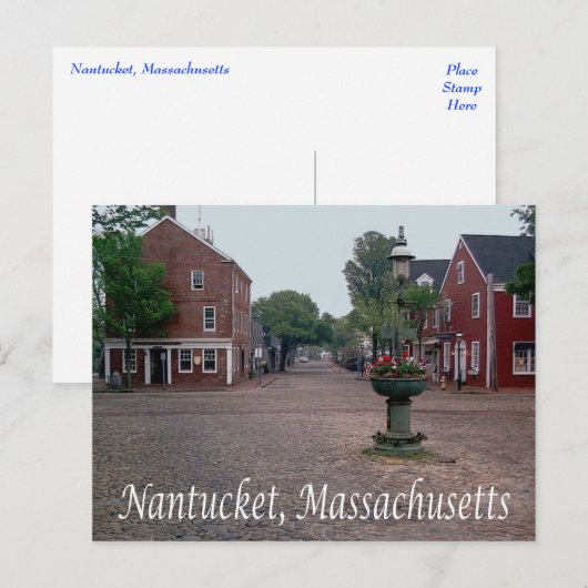Carte Postale Cape Cod Nantucket, Massachusetts (Devant / Derrière)