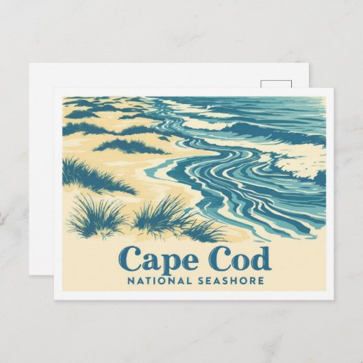 Carte Postale Cape Cod National Seashore Massachusetts Travel (Devant / Derrière)