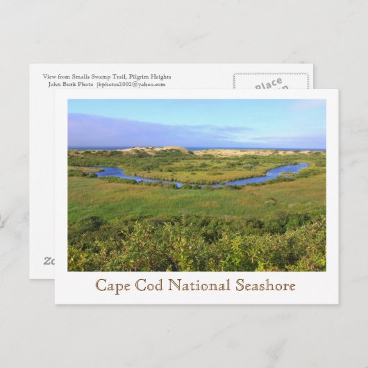 Carte Postale Cape Cod National Seashore Pilgrim Heights (Devant / Derrière)