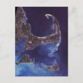 Carte Postale Cape Cod - Photo satellite (Devant)