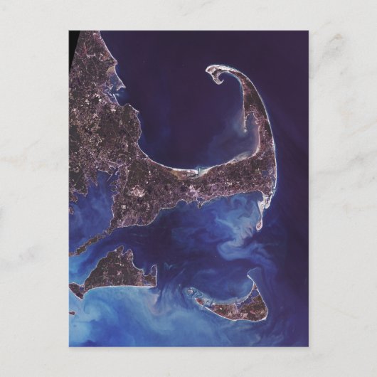 Carte Postale Cape Cod - Photo satellite (Devant)