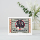 Carte Postale Cape Cod Pilgrim Eatmor Cranberries Marque (Debout devant)