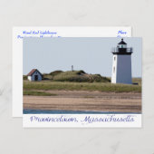 Carte Postale Cape Cod Wood End Lighthouse Provincetown MA (Devant / Derrière)