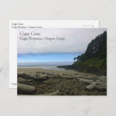 Carte Postale Cape Cove, Cape Perpetua, Oregon (Devant / Derrière)