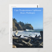 Carte Postale Cape Disappointment Lighthouse, Washington (Devant / Derrière)