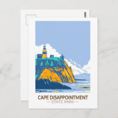 Carte Postale Cape Disnomination State Park Washington Vintage (Devant / Derrière)