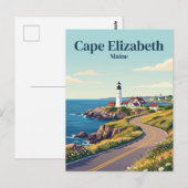 Carte Postale Cape Elizabeth États-Unis (Devant / Derrière)