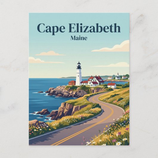 Carte Postale Cape Elizabeth États-Unis (Devant)