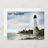 Carte Postale Cape Florida Lighthouse Key Biscayne Travel (Devant / Derrière)