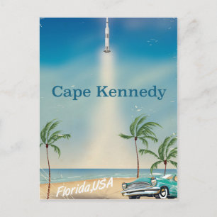 Carte Postale Cape Kennedy, Floride USA imprimé voyage vintage